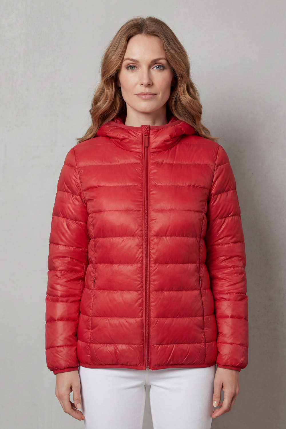 Modern women's waterproof outerwear, an all-weather layering coat for versatile use.