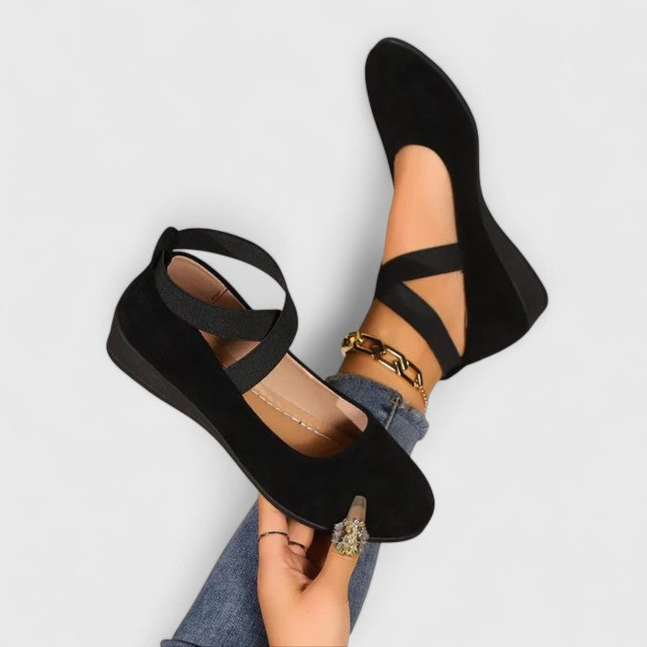 Stylish women's supportive orthopaedic slip-on shoes for ultimate comfort & healthy walking.
