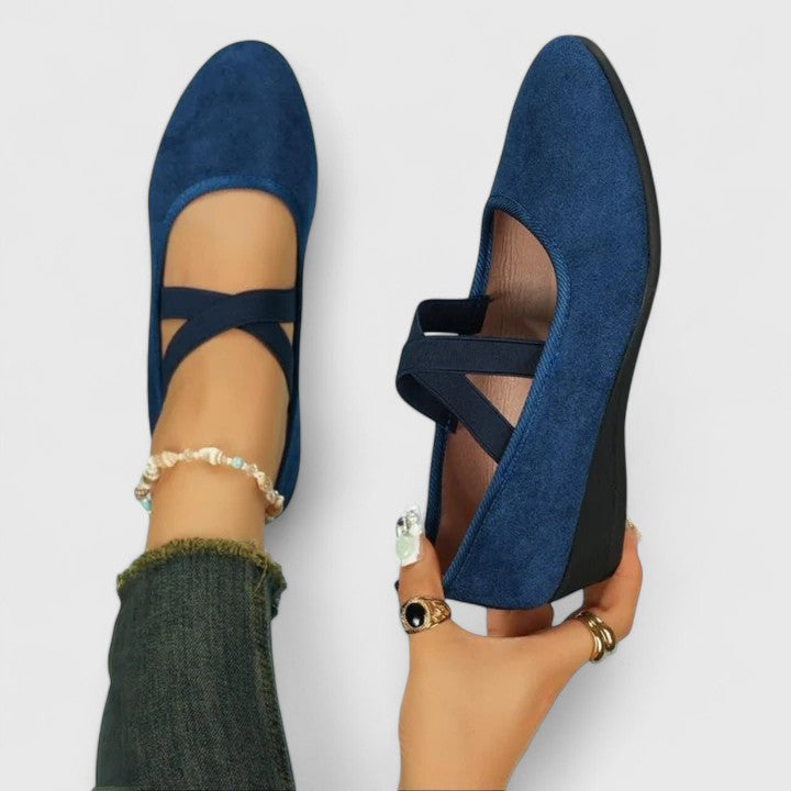 Comfortable women's orthopaedic slip-on shoes, perfect for casual wear, walking & foot health.