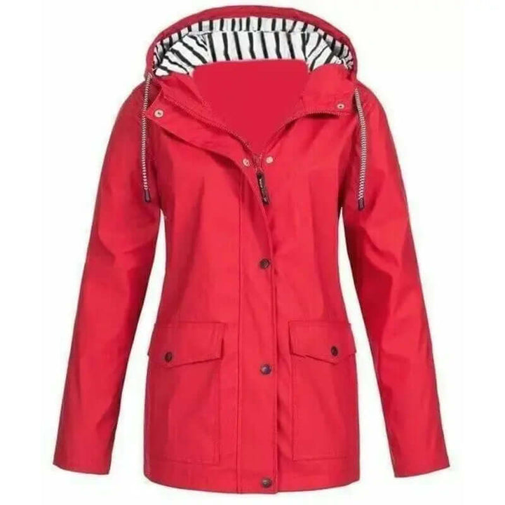Everyday women's waterproof outerwear coat, chic and practical for urban & nature.