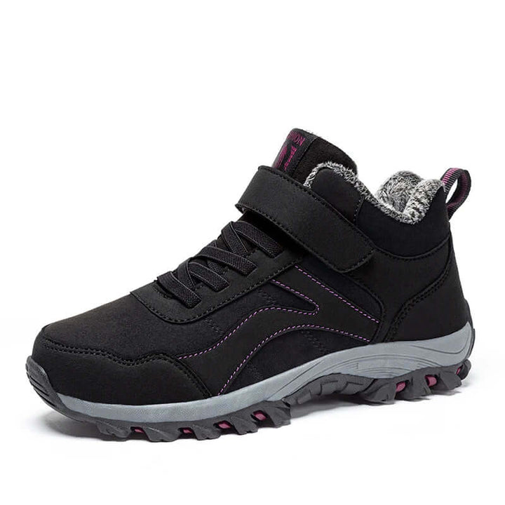 Women's warm ankle snow boots for winter, non-slip sole for outdoor comfort. Stylish & weather-resistant.