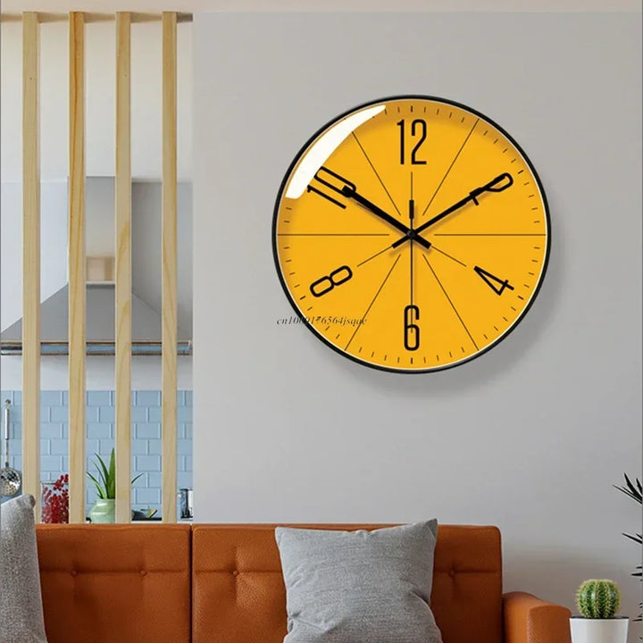 Farmhouse style wooden wall clock, silent and stylish, a beautiful addition to rustic home decor.