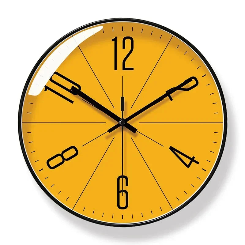 High-quality wooden wall clock, silent and durable, an essential and elegant home decor item.
