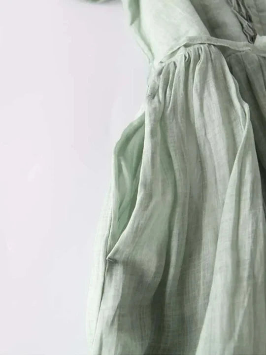 New arrival women's elegant ruffle summer dress with O-neck, a fashionable holiday and beach essential.