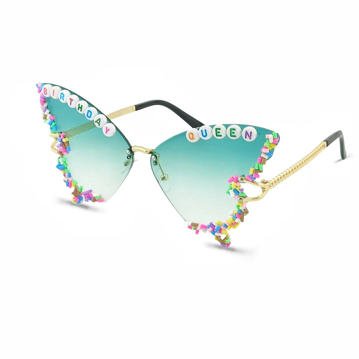 Elegant women's cat-eye sunglasses, a chic accessory for parties, fashion, and sun protection.