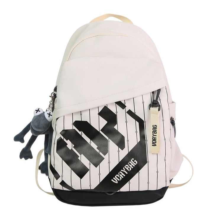 Trendy unisex graphic backpack for school, college, or daily commute. Stylish & durable for everyday travel.