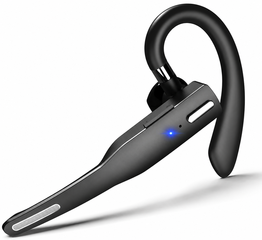 Trucker Wireless Bluetooth 5.1 Headset with Noise Cancelling & Dual Mic for clear hands-free calls.