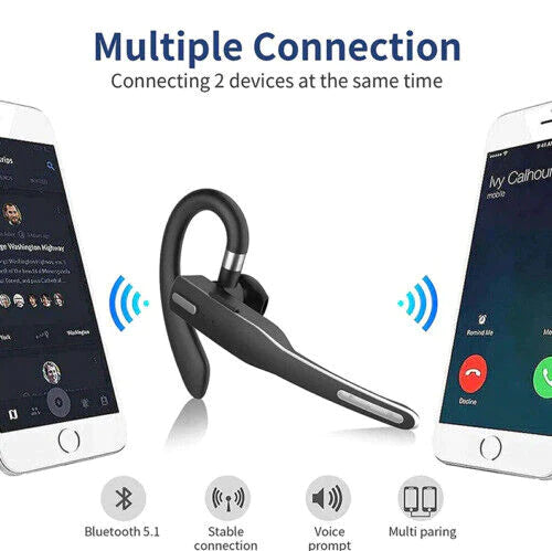 Wireless Noise Cancelling Trucker Headset with HD audio & dual mic for clear communication in noisy environments.