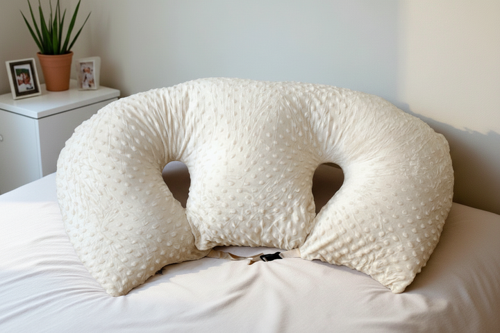 Versatile twin bottle feeding pillow, designed for comfortable, hands-free support.
