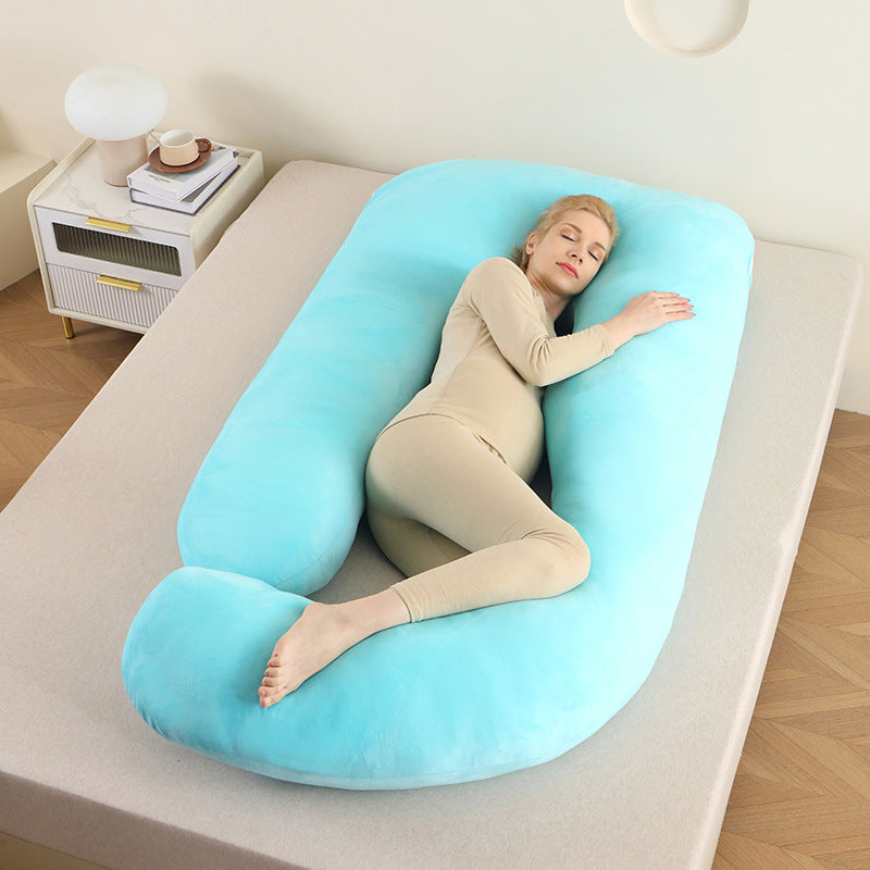 Relaxation full body pillow, ergonomic, offering full sleep comfort.