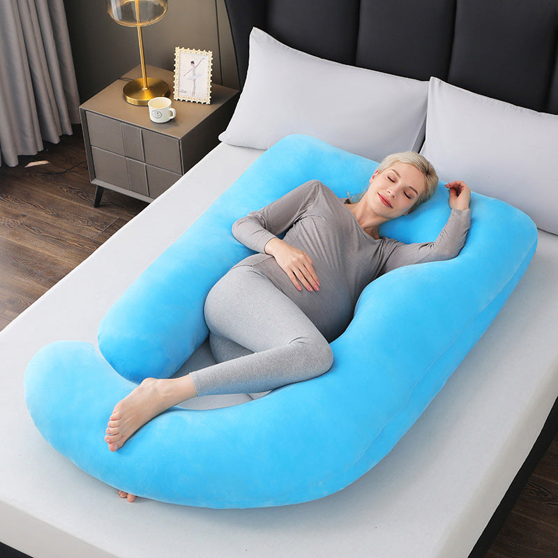 Back support full body pillow, ergonomic, for deep sleep & pain relief.