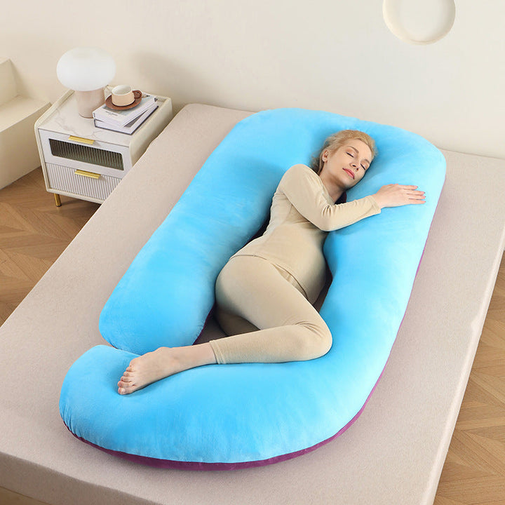 Ultimate sleep full body pillow, ergonomic, for unisex comfort.