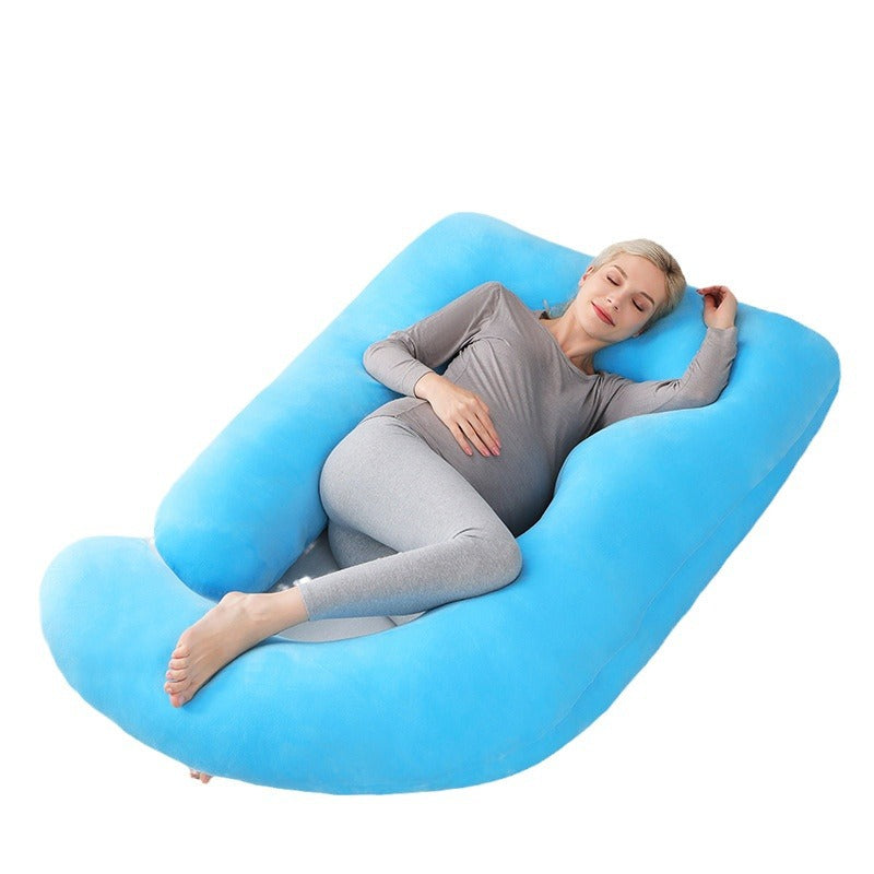 Ergonomic full body pillow for ultimate sleep comfort & relaxation.