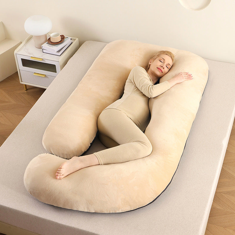 Premium full body pillow, U-shaped, for ultimate sleep and relaxation.