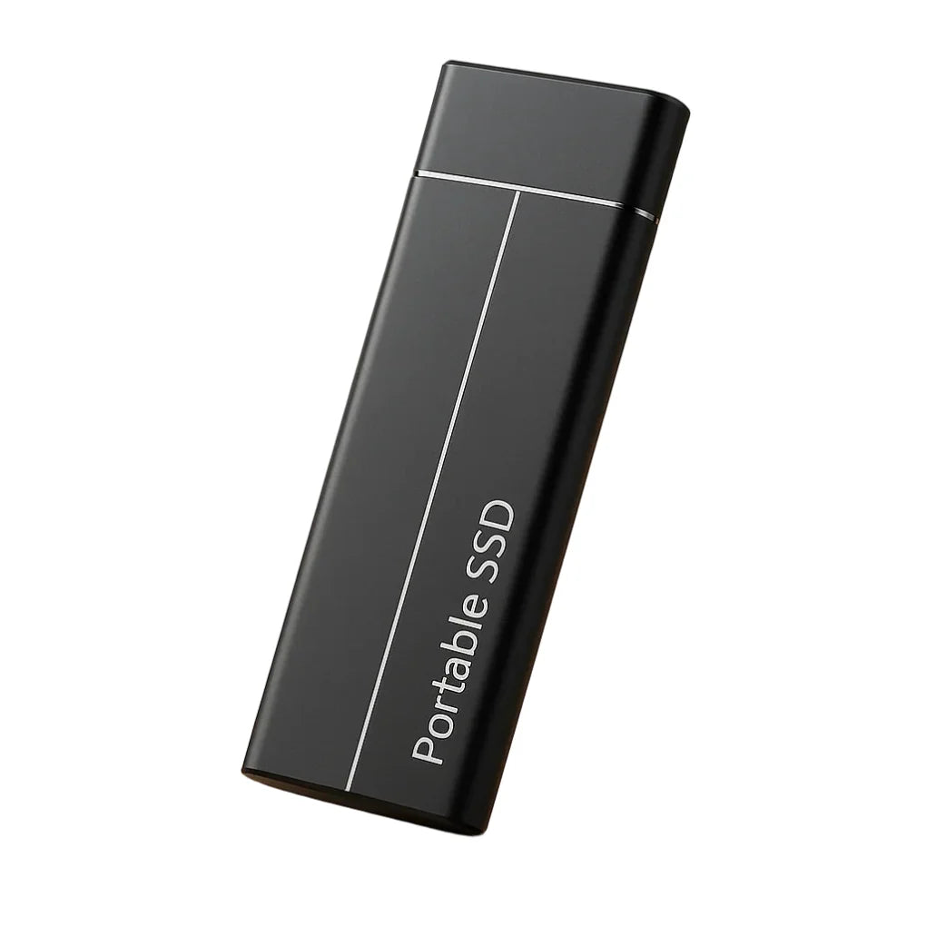 Ultra-fast portable SSD, 64GB, for seamless data storage & quick backups, USB-C compatible, sleek design.