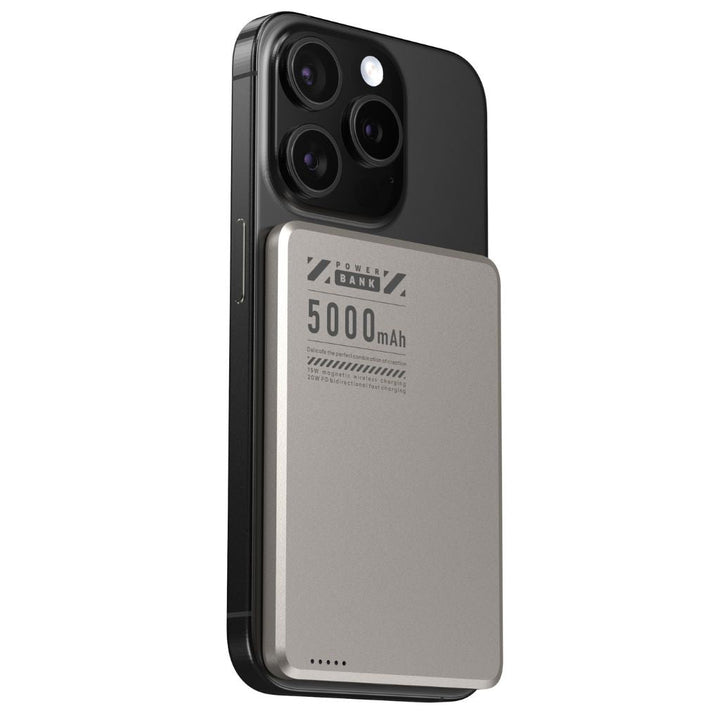 Slim design wireless power bank, universal magnetic portable charger.