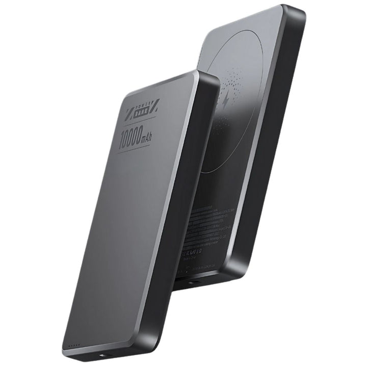 Magnetic wireless power bank, universally compatible and ultra-slim.