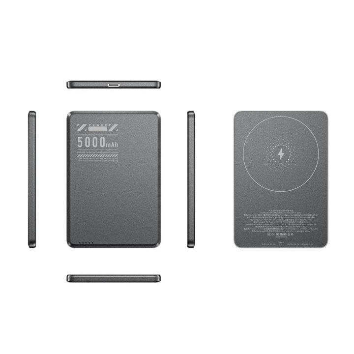 Portable charger: Ultra-slim magnetic wireless power bank for modern tech.