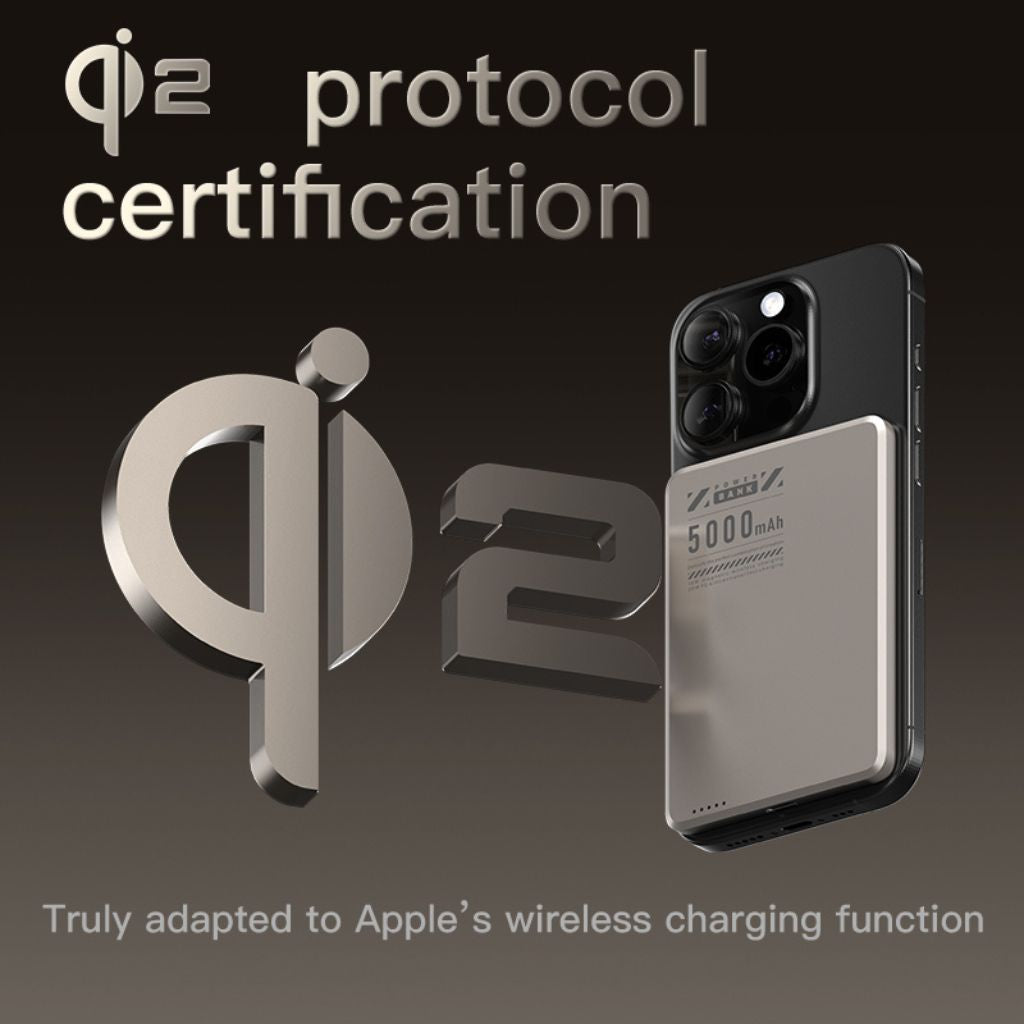 Universal magnetic wireless charger, sleek and ultra-slim for daily use.