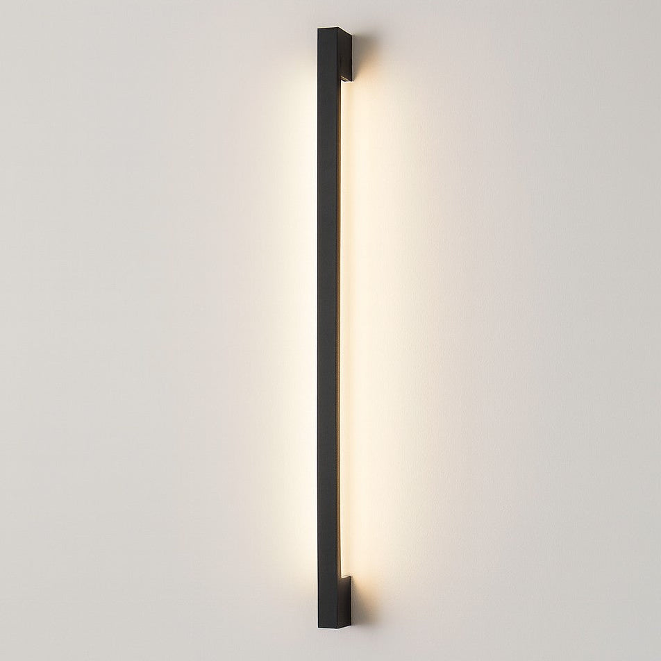 Ultra-thin dimmable LED wall sconce. Modern, energy-efficient indoor lighting with minimalist design.