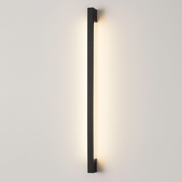 Ultra-thin dimmable LED wall sconce. Modern, energy-efficient indoor lighting with minimalist design.