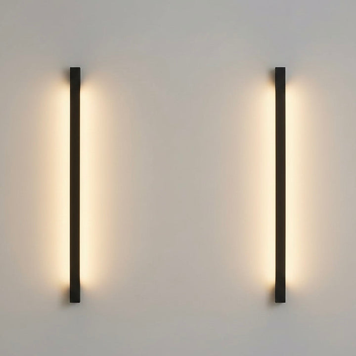 Energy-efficient dimmable LED wall sconce. Modern indoor lighting solution with a minimalist aesthetic.