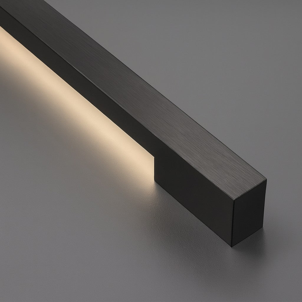 Modern LED wall light, ultra-thin and dimmable. Contemporary indoor lamp for an energy-efficient home accent.
