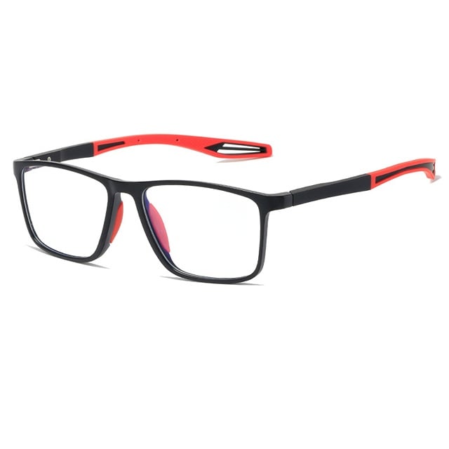 Multifocal reading glasses with ultralight design for extended wear comfort, polycarbonate frame.