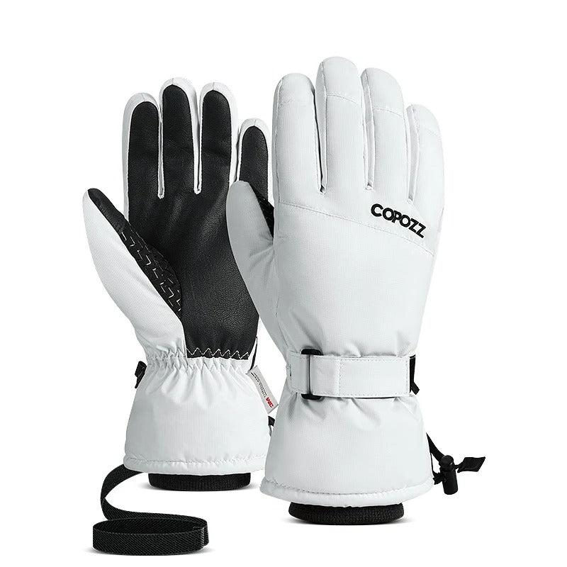 Ultralight waterproof winter gloves for men & women, ideal for cold outdoor activities like skiing & hiking.