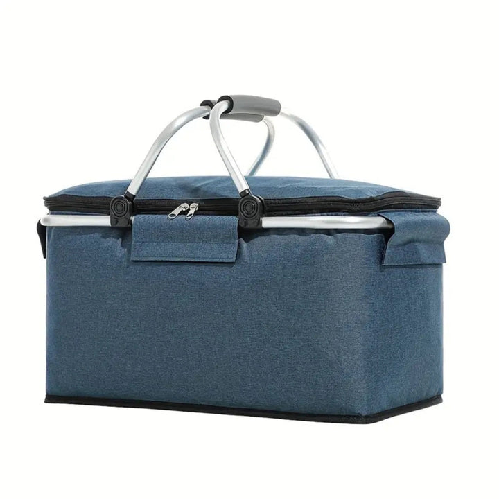 Durable 18L collapsible cooler basket, great for family picnics, camping trips, and insulated food transport.