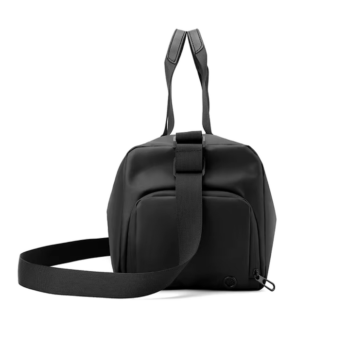Spacious 20L waterproof weekend bag for gym & travel, including a separate ventilated shoe compartment.