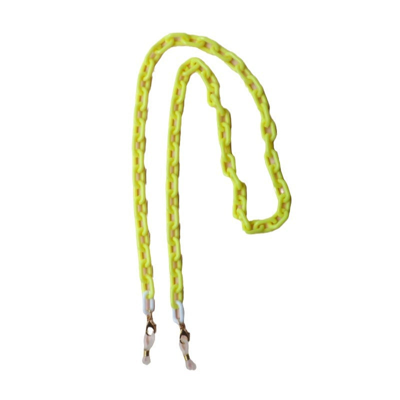 Durable 24-inch plastic eyeglass chain, a lightweight & fashion-forward accessory for all genders.