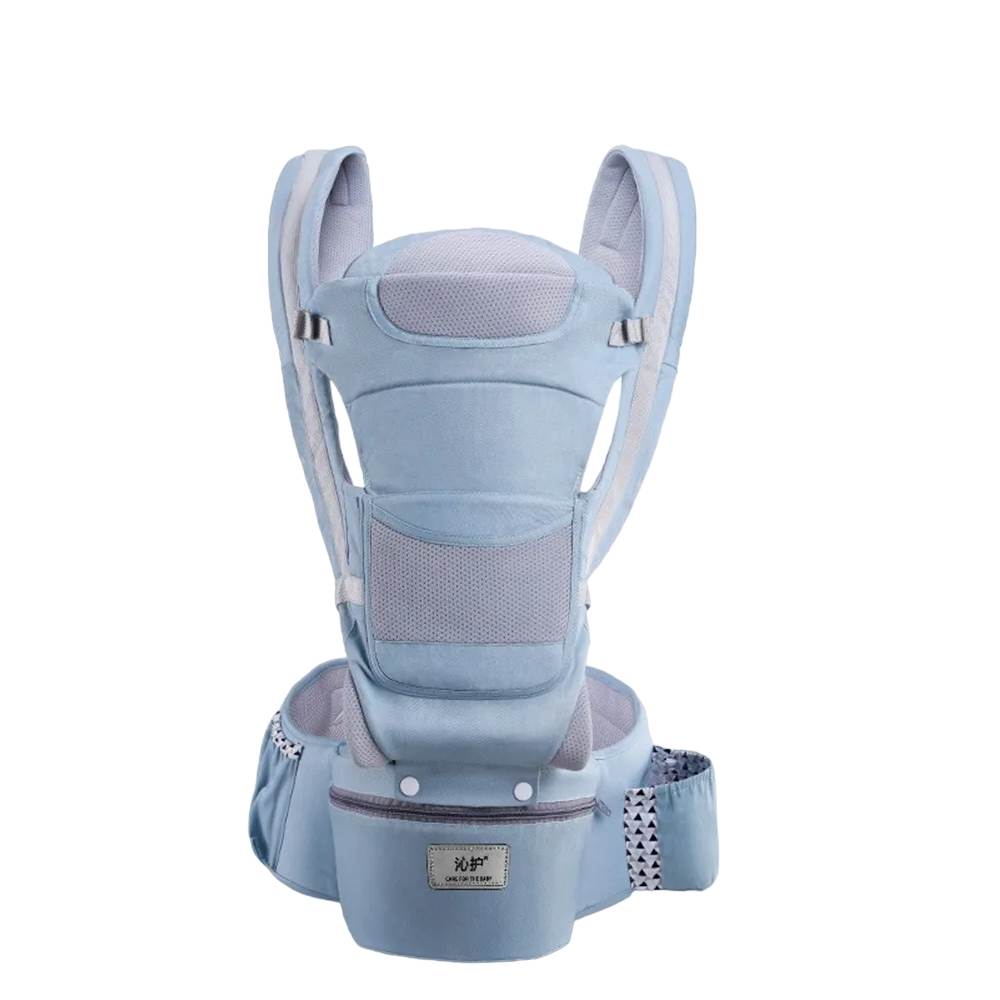 Secure & comfortable ergonomic baby carrier allows hands-free parenting, ensuring infant support & closeness for active families.