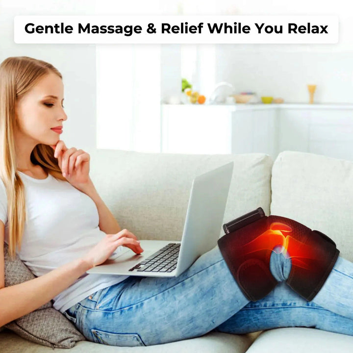 Therapeutic wireless massager for post-exercise muscle and joint care.
