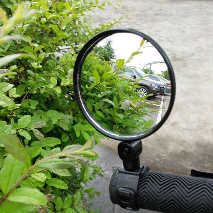 Unisex 360° swivel bicycle rearview mirror for enhanced cycling safety & wide-angle visibility on any bike.