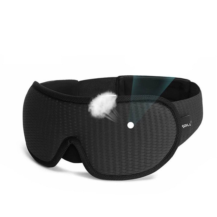 Soft, unisex memory foam eye mask provides total darkness and comfort for restful sleep & relaxation. Sleep aid.