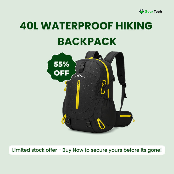 40L waterproof hiking backpack, a versatile outdoor gear for camping and travel.