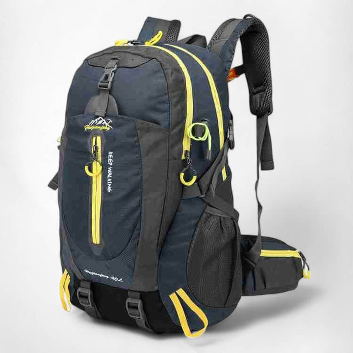 Lightweight 40L waterproof travel backpack, essential gear for camping & hiking adventures.