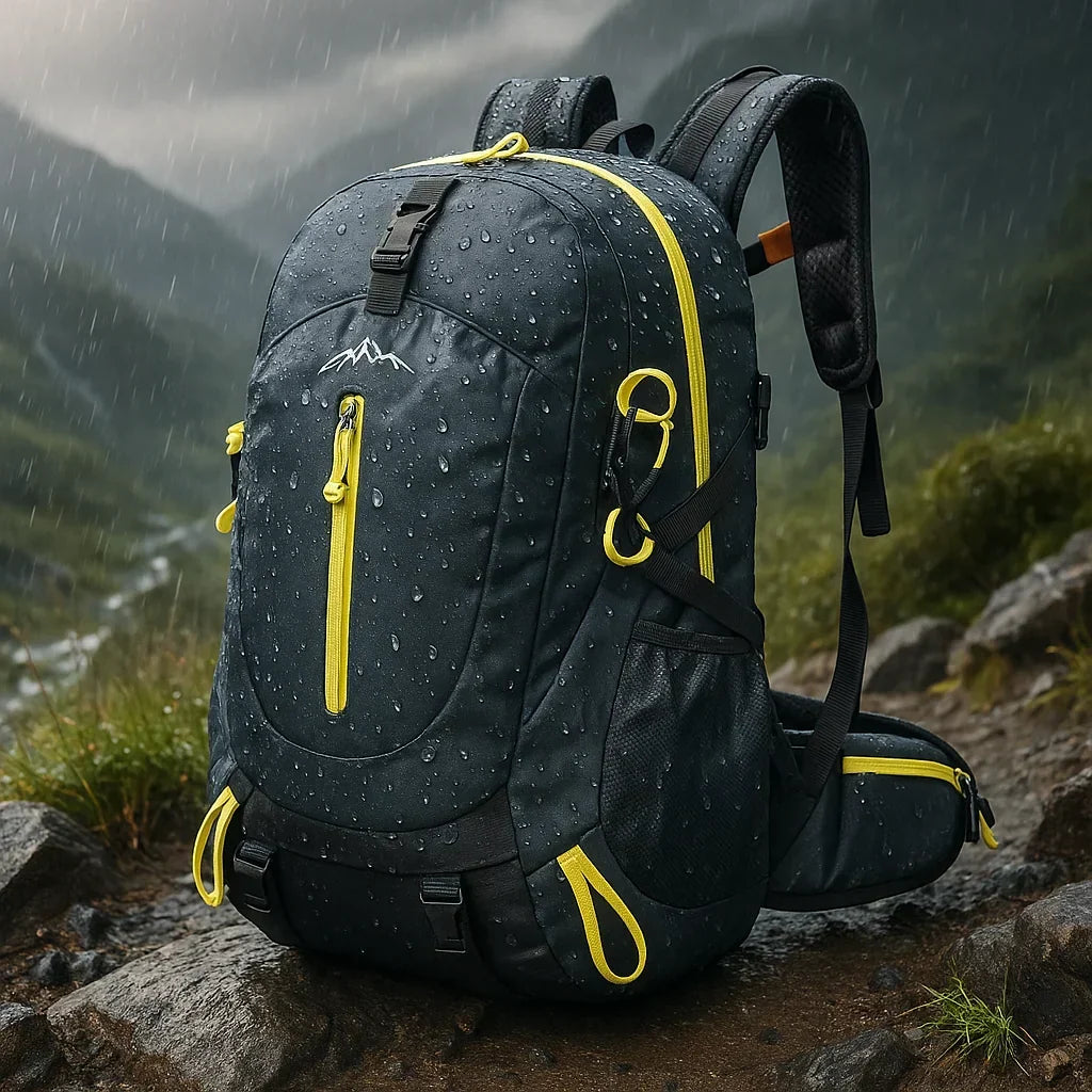 Durable 40L unisex hiking backpack, perfect for camping, travel, and adventure gear storage.