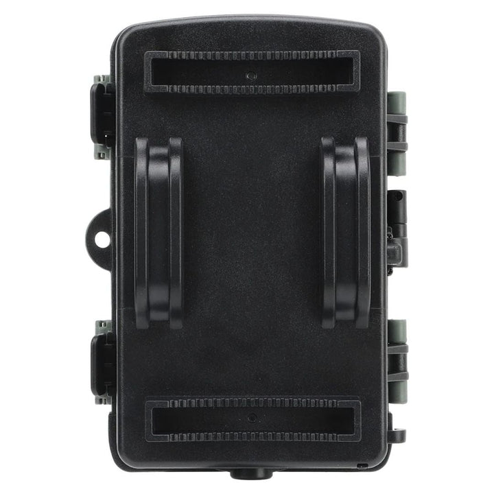 Detail of the motion sensor on the 4K wildlife camera, ready for discreet nature photography.