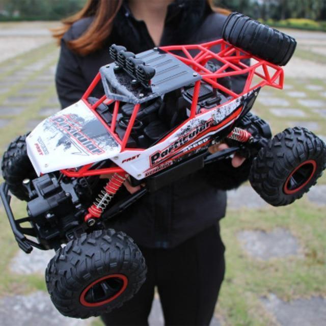 Vibrant RC Monster Truck, a powerful 4x4 off-road vehicle. Perfect durable remote control toy gift for kids and adults.
