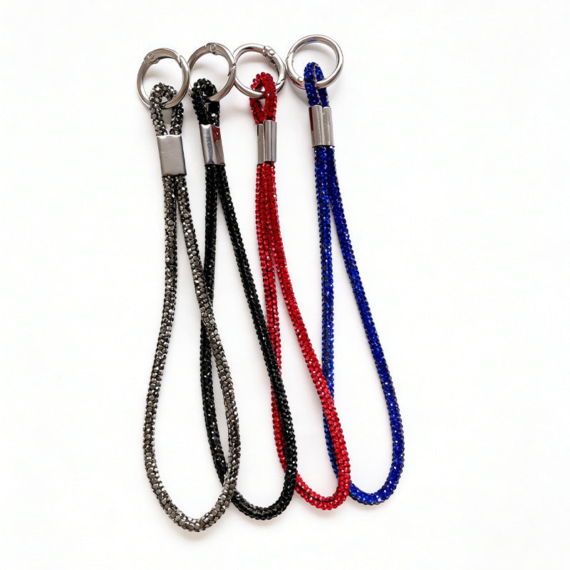 Colorful nylon lanyard with adjustable strap, perfect for keys, ID holders, and phones.
