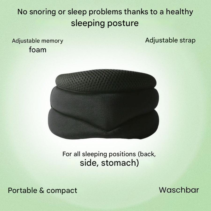 Adjustable neck support collar, providing cervical stabilization for posture improvement & pain relief. Unisex design.