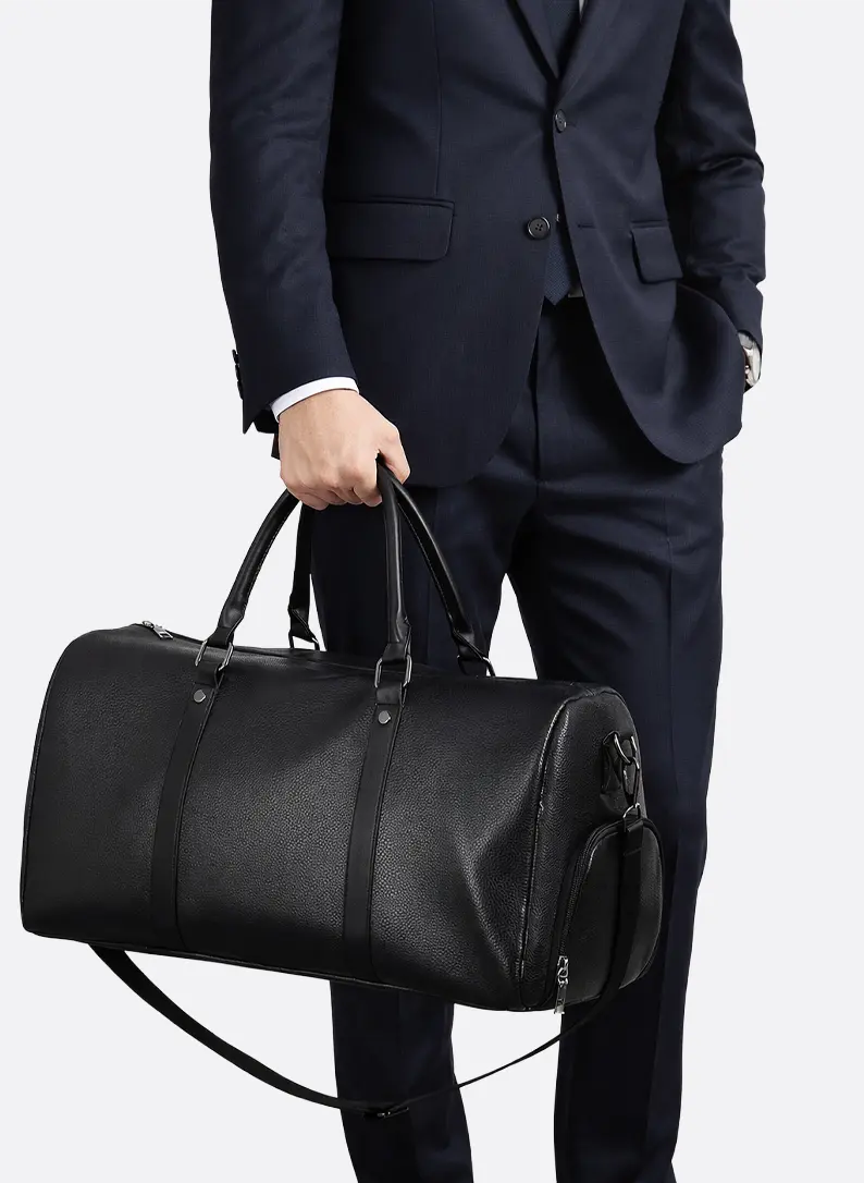 Unisex all-in-one duffel bag for gym, travel, and everyday carry. Spacious weekender sports bag.