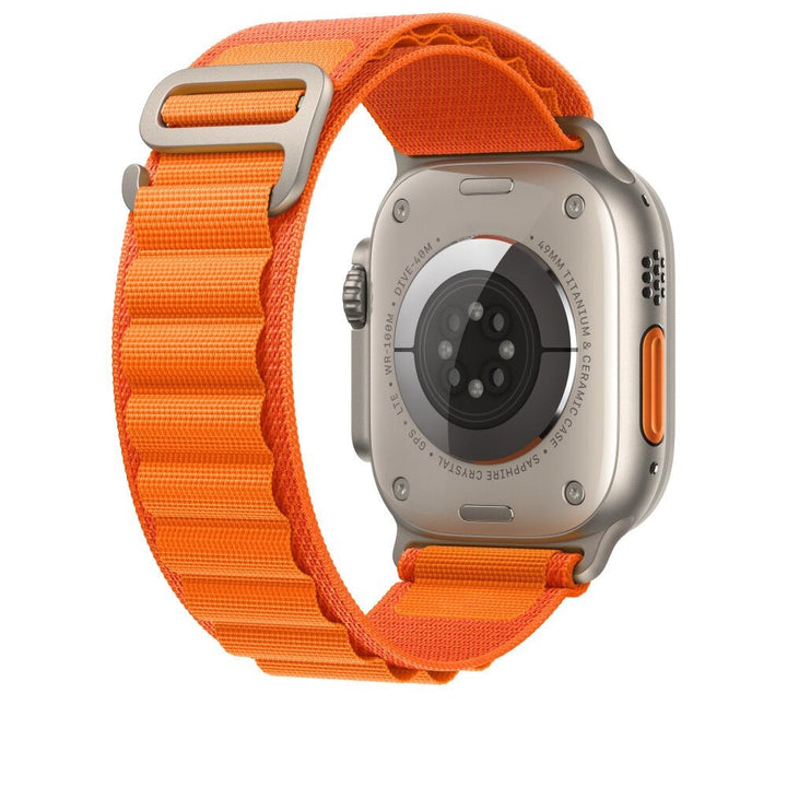 Unisex Alpine Loop smartwatch band. Durable woven nylon strap with G-hook closure for active lifestyles.
