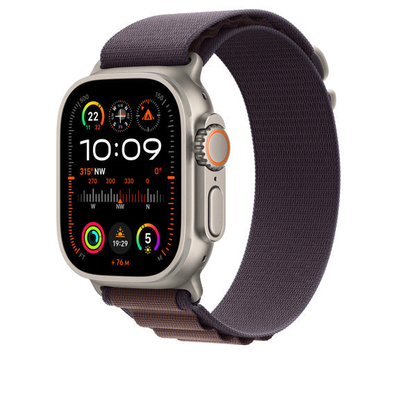 Active lifestyle Alpine Loop smartwatch band. Adjustable, durable woven nylon sport strap for comfort & security.