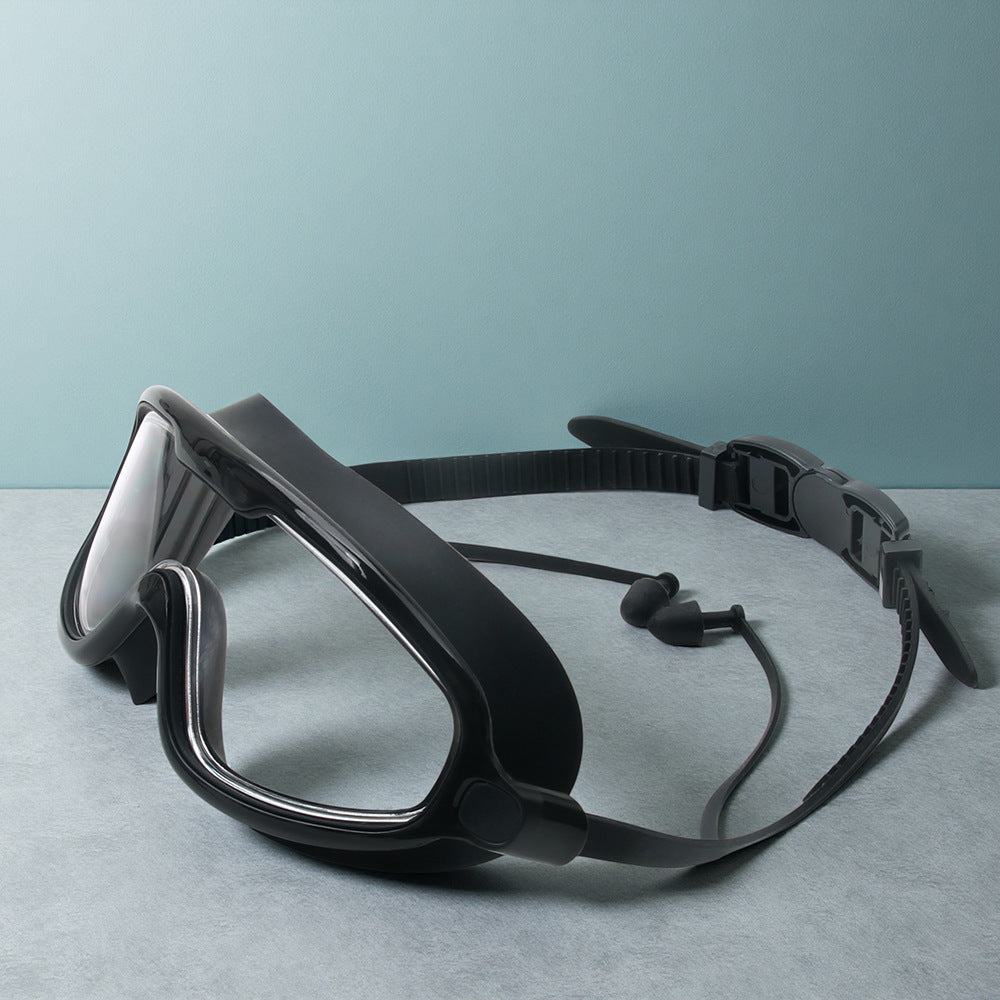 Versatile unisex anti-fog swim & dive mask, wide view lens, ideal for various water activities.