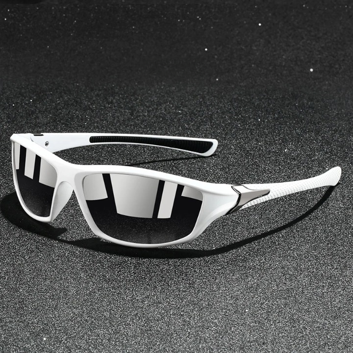 Unisex anti-glare sport sunglasses for athletes, offering UV400 protection and clear vision for outdoor sports.