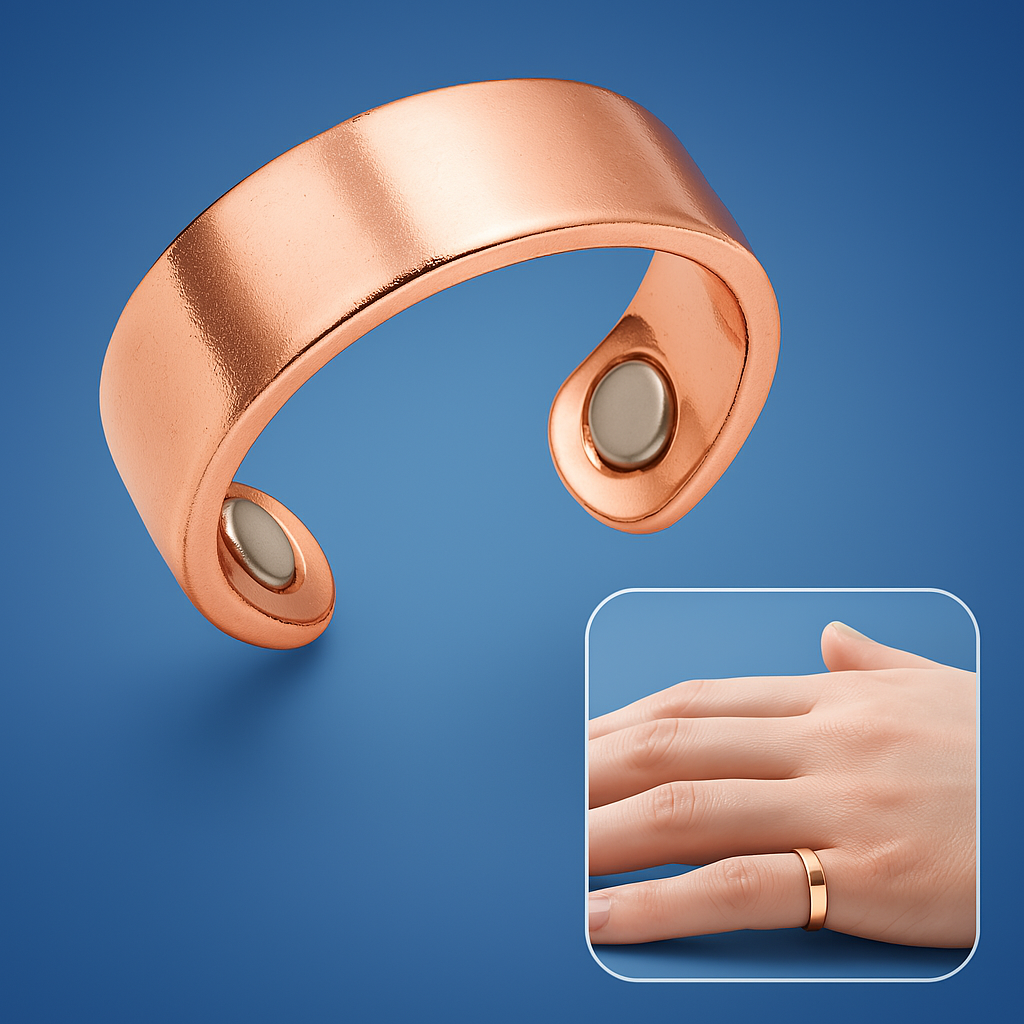 Unisex anti-snore ring for snoring relief & improved sleep quality. Acupressure sleep aid.