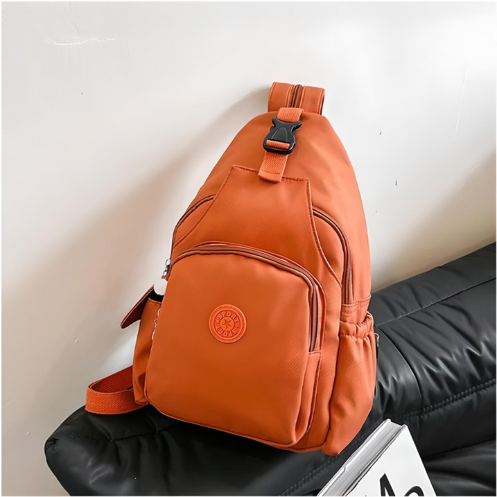 Stylish unisex anti-theft sling bag with RFID protection, perfect for organized and secure daily travel.